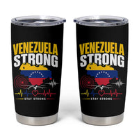 Venezuela Strong Support and Solidarity Tumbler Cup Patriotic Venezuelan Flag Country Map
