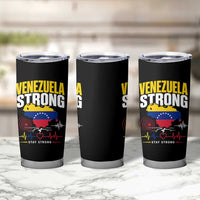 Venezuela Strong Support and Solidarity Tumbler Cup Patriotic Venezuelan Flag Country Map