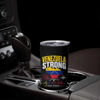 Venezuela Strong Support and Solidarity Tumbler Cup Patriotic Venezuelan Flag Country Map