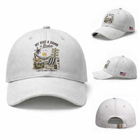 My Give A Damn Is Broken Funny Retirement Graphic Baseball Cap Beach Vacation IDGAF Chill Mode No Problem
