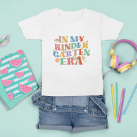 In My Kindergarten Era T Shirt For Kid First Day Of Kinder Retro Groovy - Wonder Print Shop