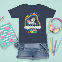 Cute Kindergarten Unicorn T Shirt For Kid Kinder Here I Come Rainbow - Wonder Print Shop