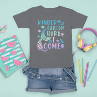 Cute Kindergarten Mermaid T Shirt For Kid Here I Come Kinder Girl - Wonder Print Shop