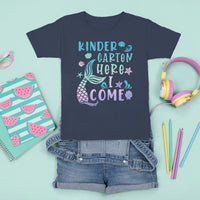 Cute Kindergarten Mermaid T Shirt For Kid Here I Come Kinder Girl - Wonder Print Shop