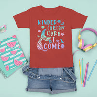 Cute Kindergarten Mermaid T Shirt For Kid Here I Come Kinder Girl - Wonder Print Shop