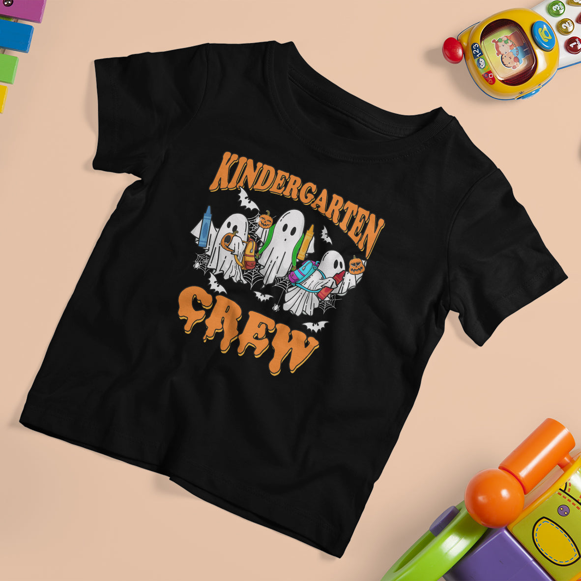 Kindergarten Boo Crew T Shirt For Kid For Teacher Student Funny Halloween - Wonder Print Shop