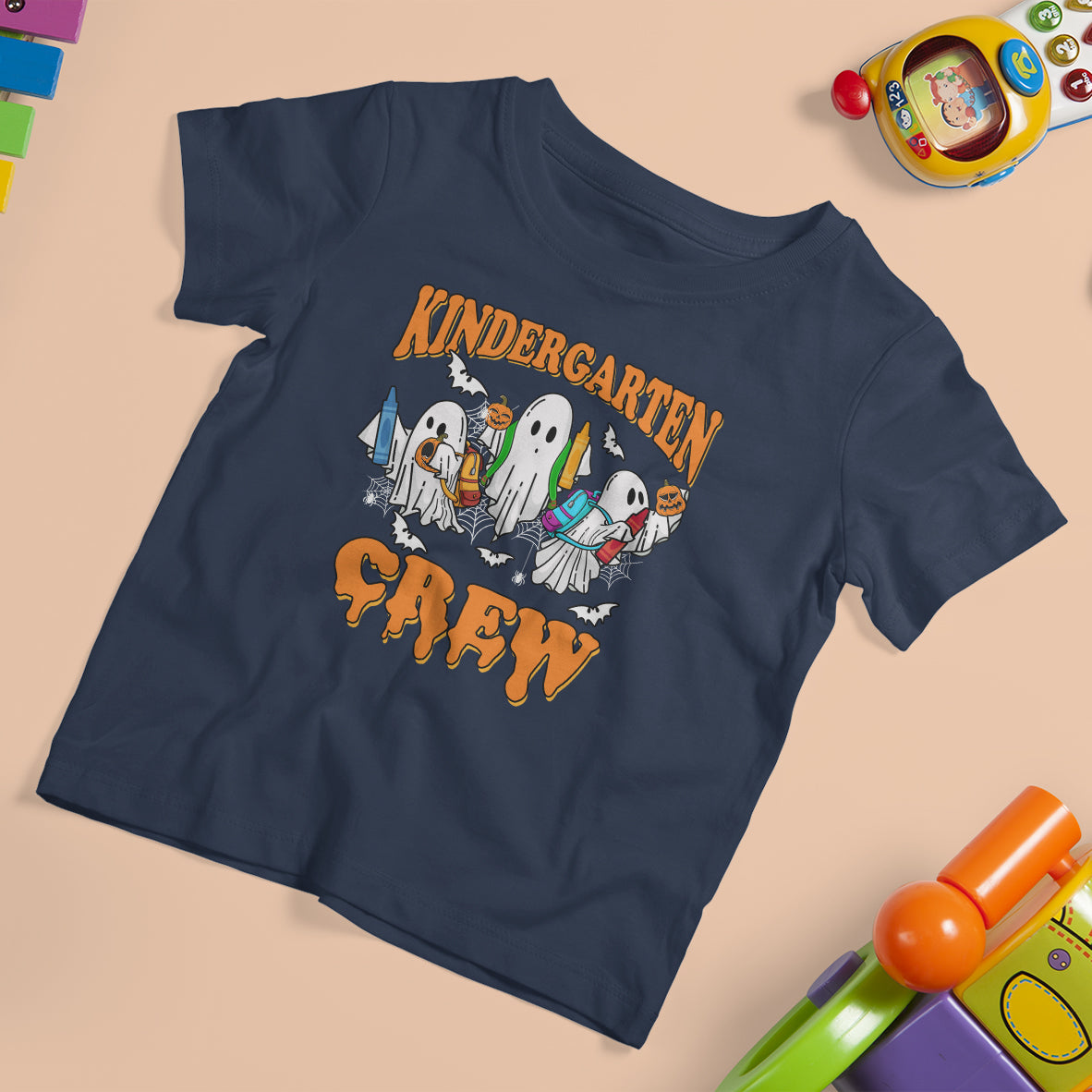 Kindergarten Boo Crew T Shirt For Kid For Teacher Student Funny Halloween - Wonder Print Shop