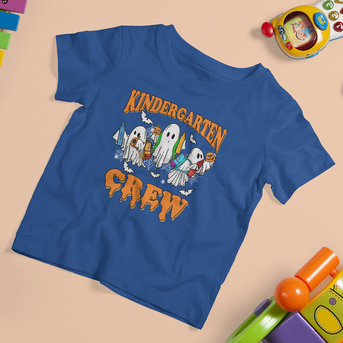 Kindergarten Boo Crew T Shirt For Kid For Teacher Student Funny Halloween - Wonder Print Shop
