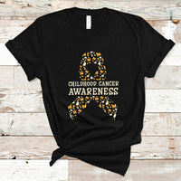 Childhood Cancer Awareness T Shirt Butterfly Gold Ribbon Support Raise - Wonder Print Shop