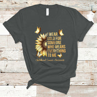 Childhood Cancer Awareness T Shirt I Wear Gold For Someone Means Everything - Wonder Print Shop