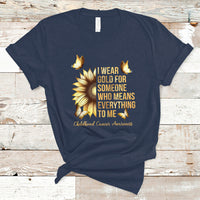 Childhood Cancer Awareness T Shirt I Wear Gold For Someone Means Everything - Wonder Print Shop
