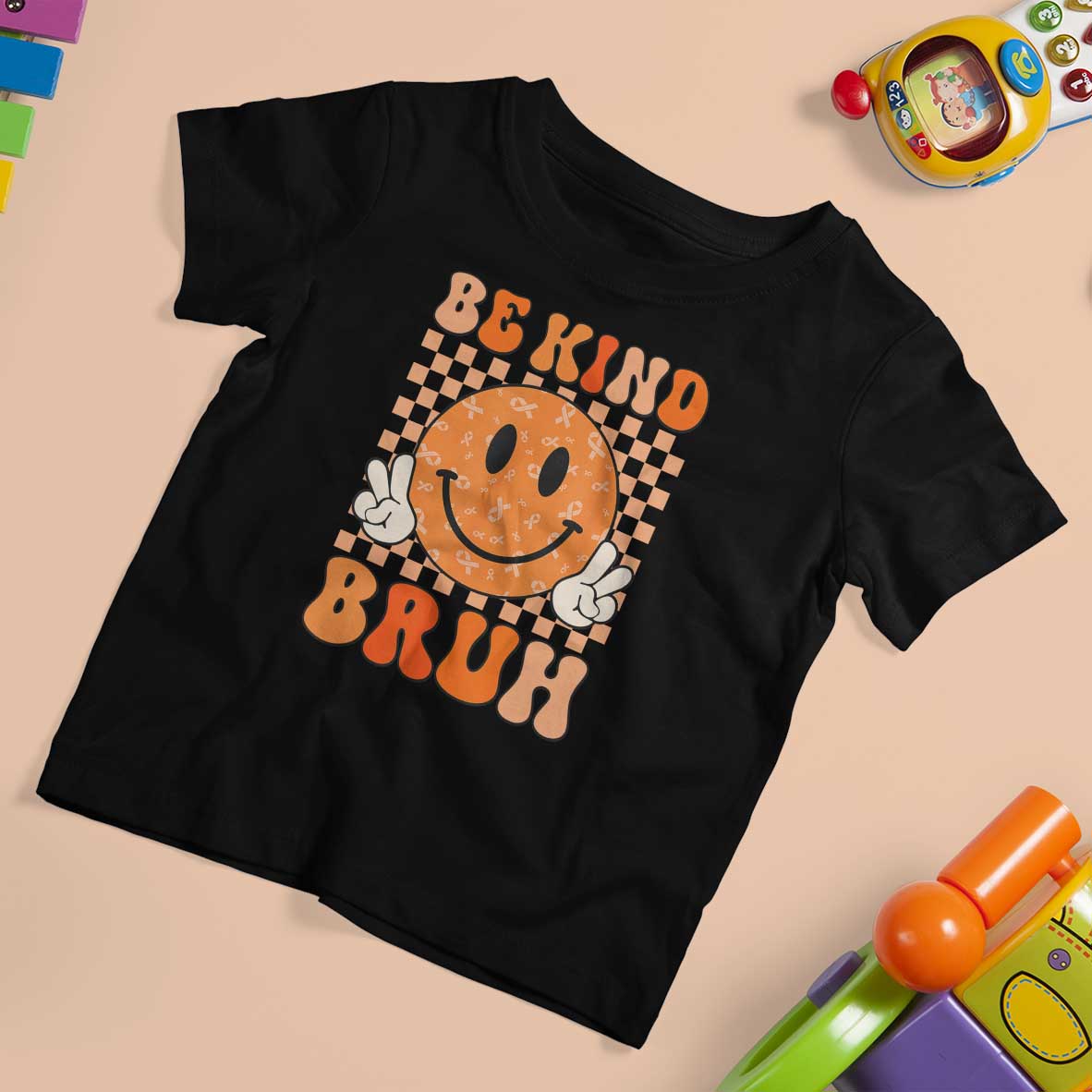 Orange Shirt Day T Shirt For Kid Be Kind Bruh Anti Bullying Choose Kindness - Wonder Print Shop