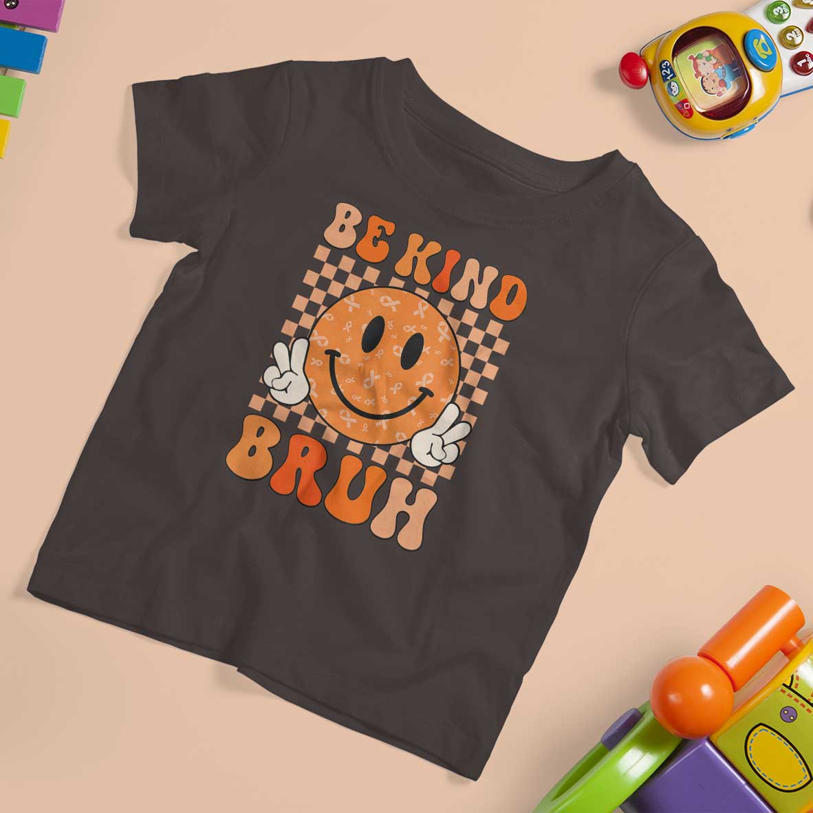 Orange Shirt Day T Shirt For Kid Be Kind Bruh Anti Bullying Choose Kindness - Wonder Print Shop