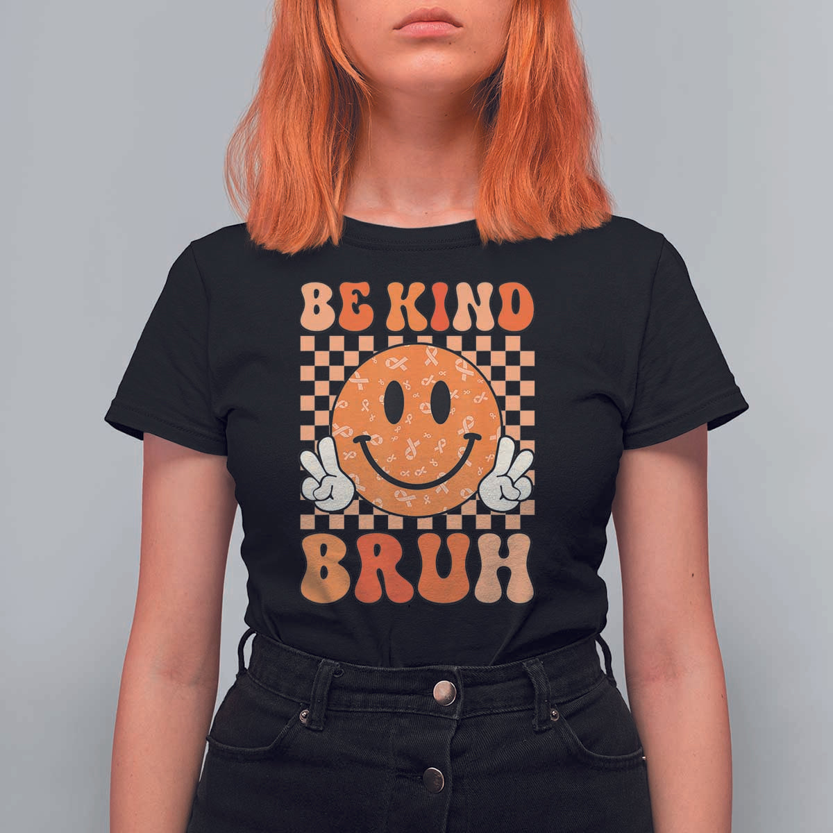 Orange Shirt Day T Shirt For Women Be Kind Bruh Anti Bullying Choose Kindness - Wonder Print Shop