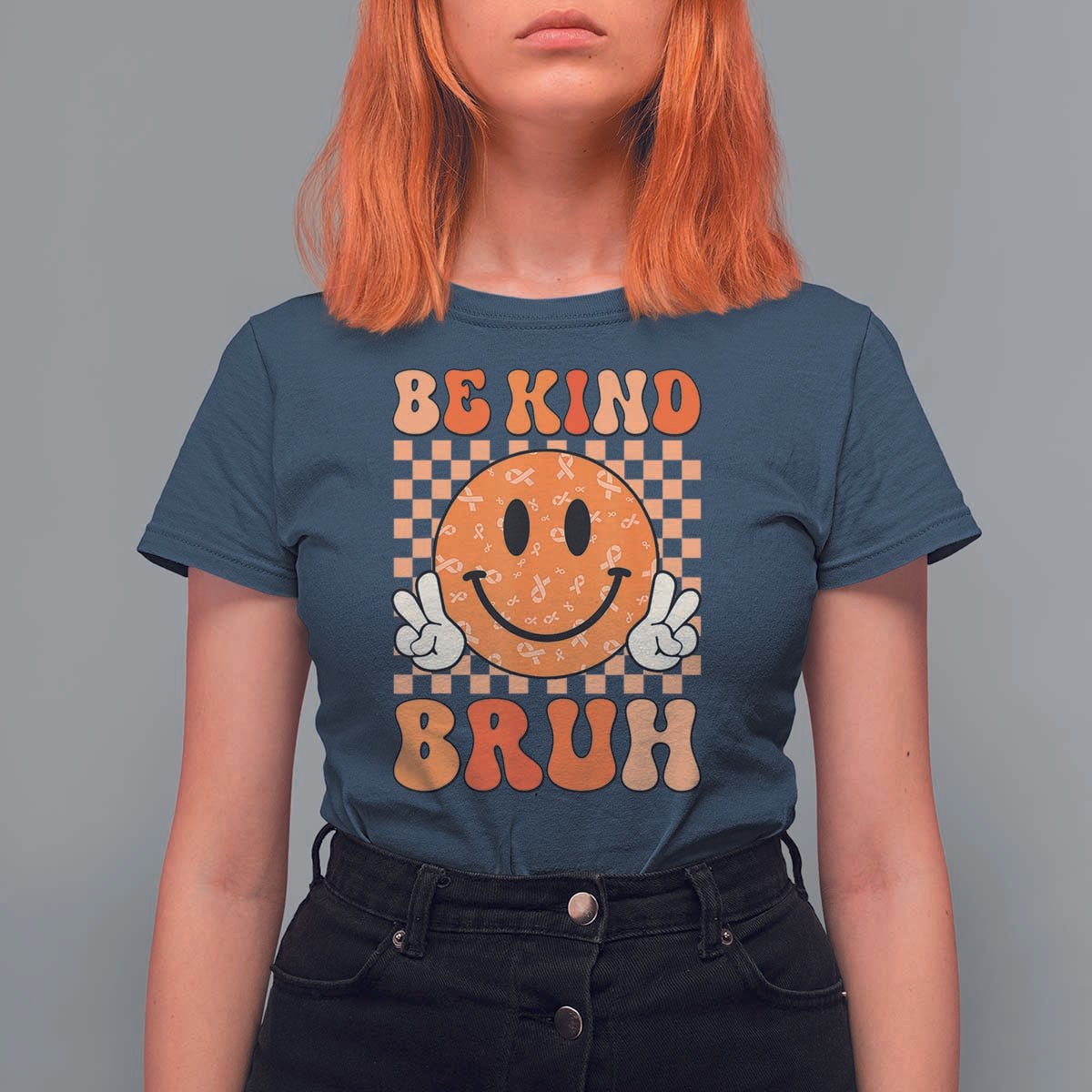 Orange Shirt Day T Shirt For Women Be Kind Bruh Anti Bullying Choose Kindness - Wonder Print Shop