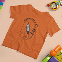 Orange Shirt Day T Shirt For Kid National Day For Truth And Reconciliation Native Feather - Wonder Print Shop