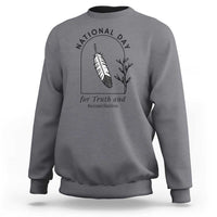 Orange Shirt Day Sweatshirt National Day For Truth And Reconciliation Native Feather - Wonder Print Shop