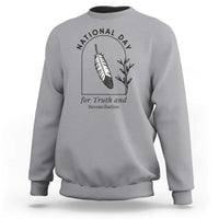 Orange Shirt Day Sweatshirt National Day For Truth And Reconciliation Native Feather - Wonder Print Shop