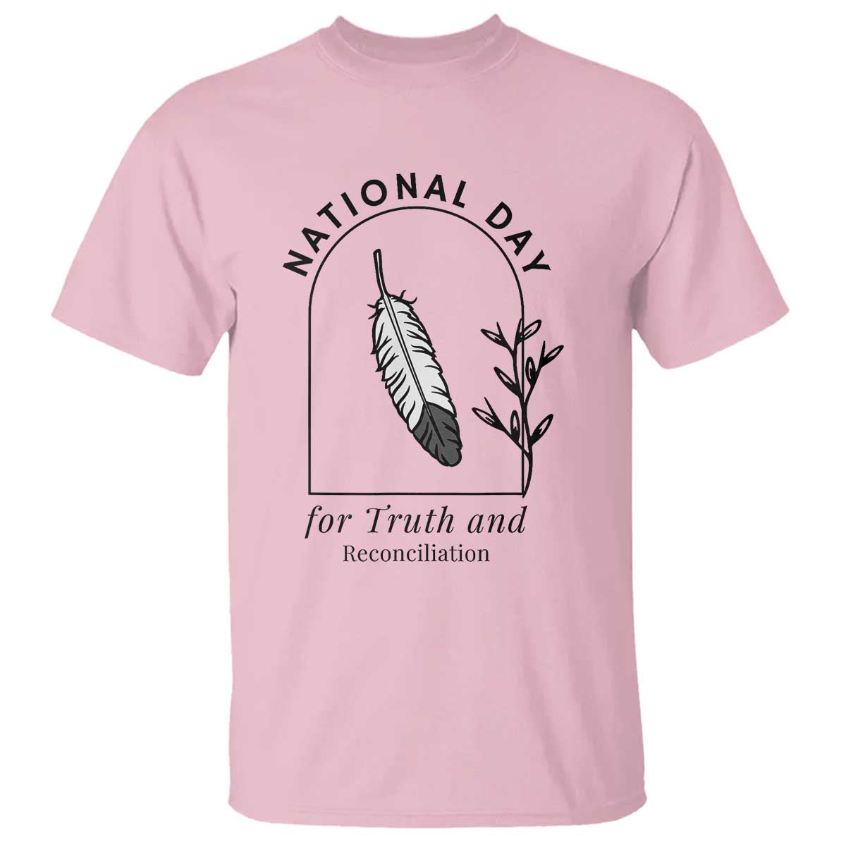 Orange Shirt Day T Shirt National Day For Truth And Reconciliation Native Feather - Wonder Print Shop