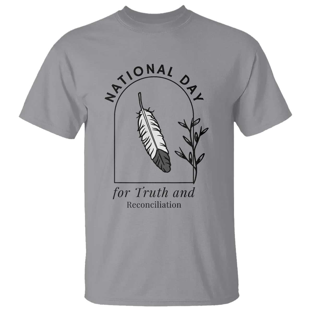 Orange Shirt Day T Shirt National Day For Truth And Reconciliation Native Feather - Wonder Print Shop