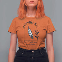 Orange Shirt Day T Shirt For Women National Day For Truth And Reconciliation Native Feather - Wonder Print Shop