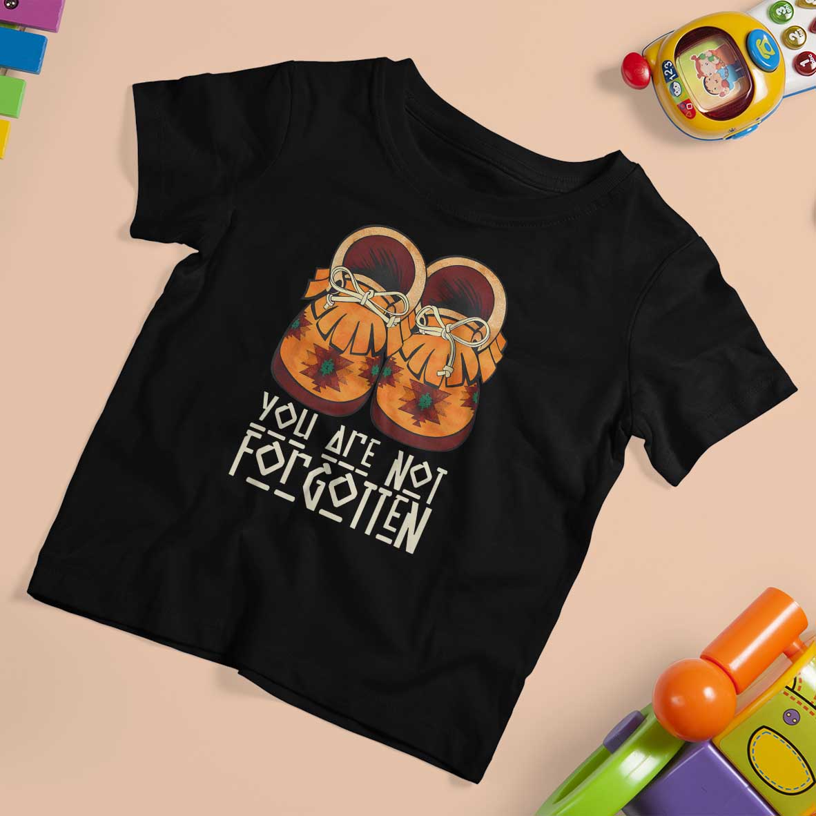 Orange Shirt Day T Shirt For Kid You Are Not Forgotten Native American Every Child Shoes - Wonder Print Shop