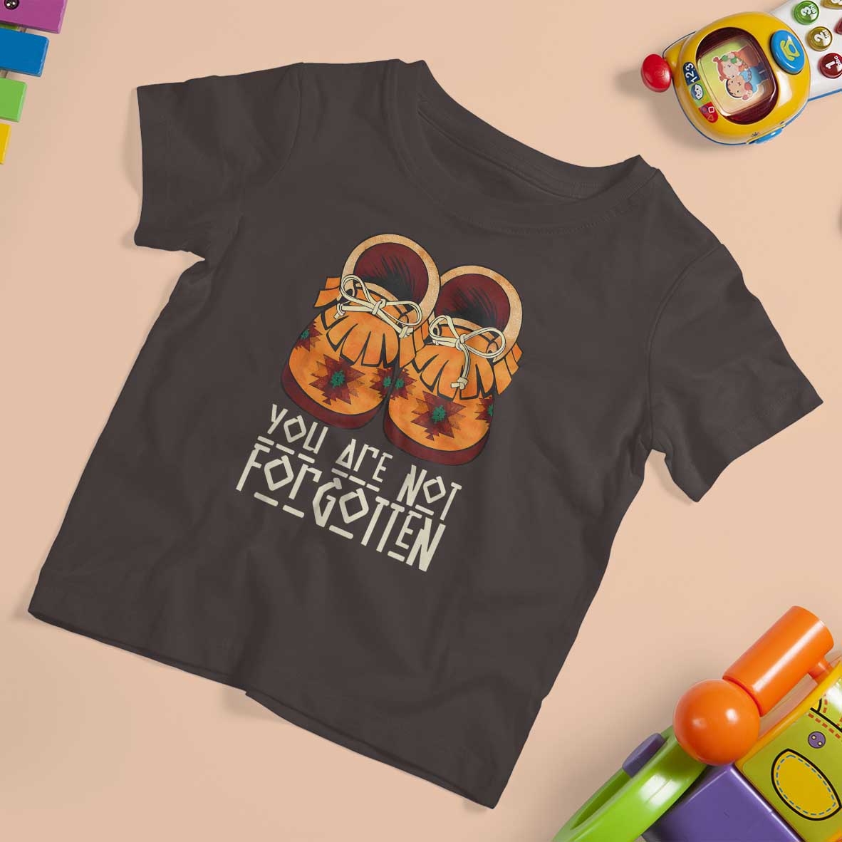 Orange Shirt Day T Shirt For Kid You Are Not Forgotten Native American Every Child Shoes - Wonder Print Shop