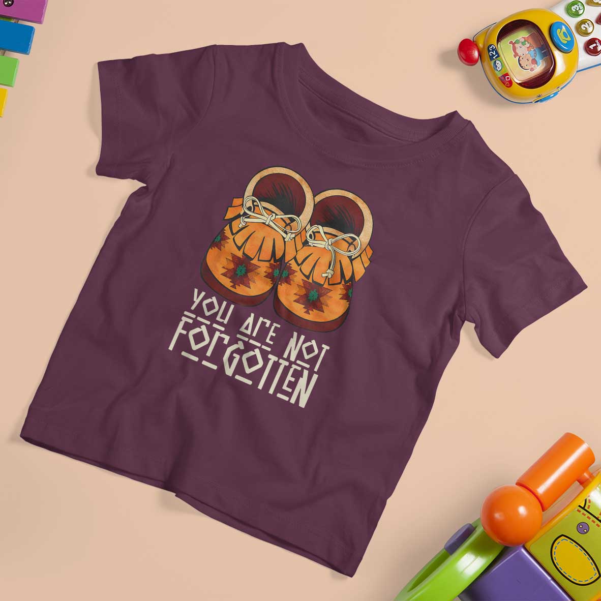 Orange Shirt Day T Shirt For Kid You Are Not Forgotten Native American Every Child Shoes - Wonder Print Shop