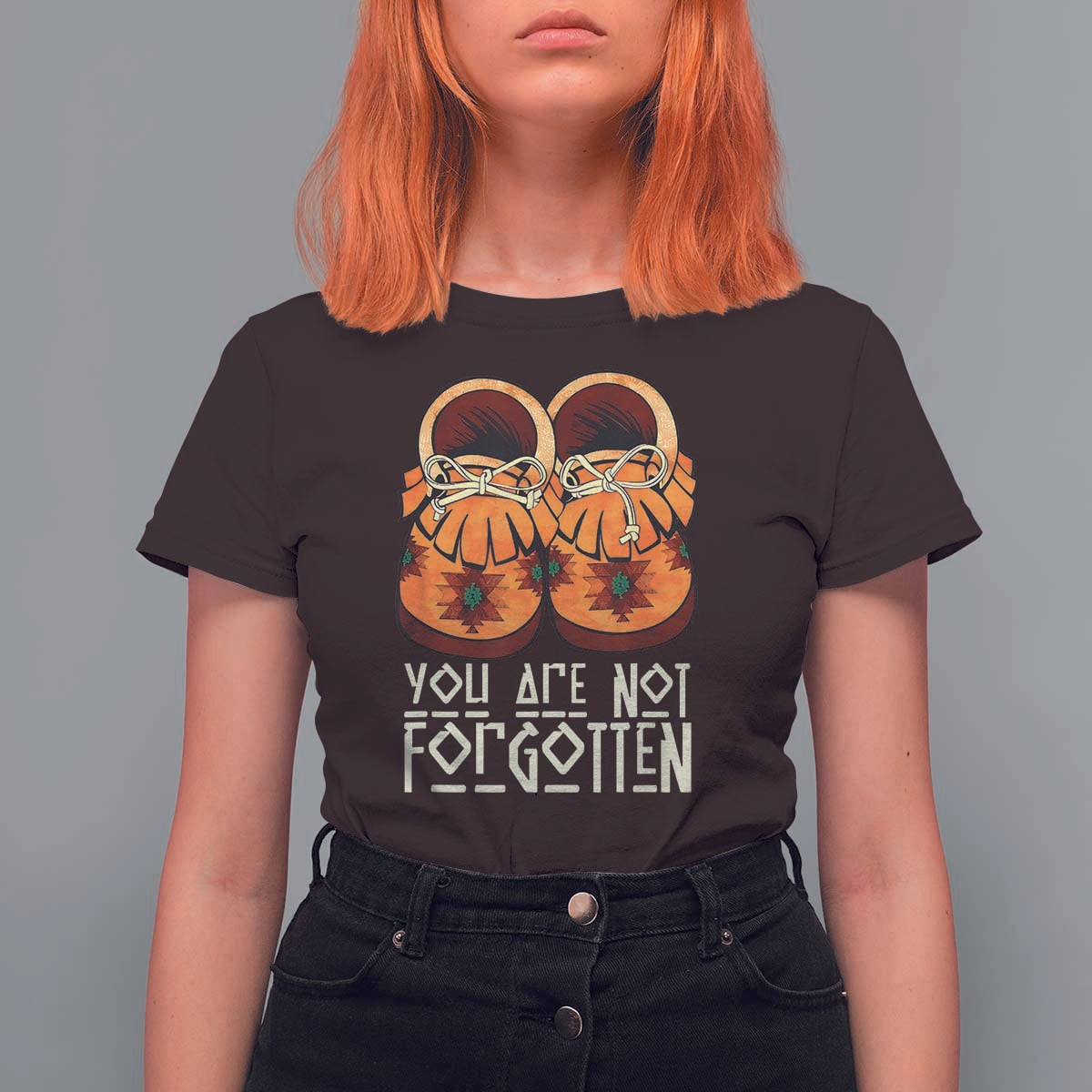 Orange Shirt Day T Shirt For Women You Are Not Forgotten Native American Every Child Shoes - Wonder Print Shop