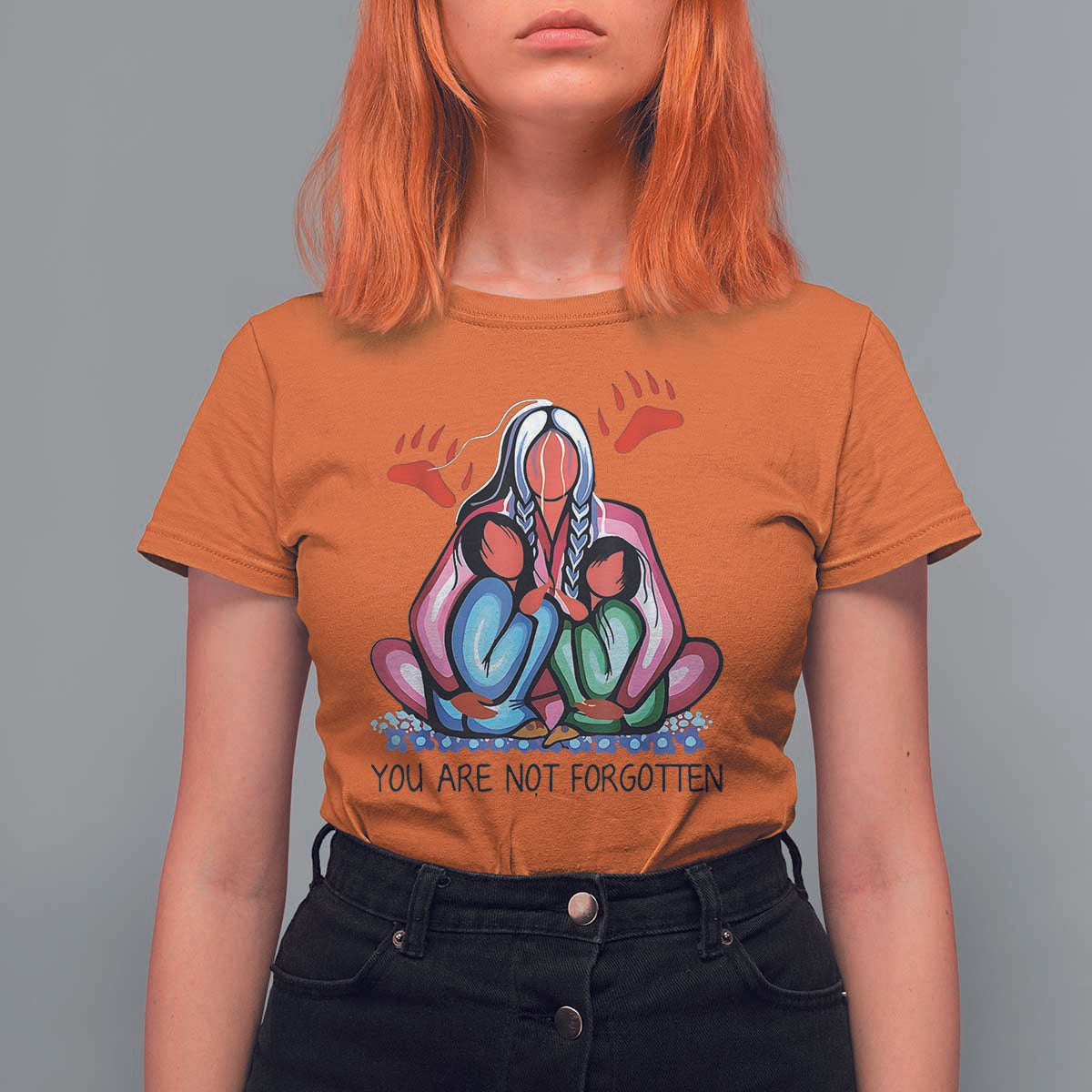 Orange Shirt Day T Shirt For Women You Are Not Forgotten Native American Child - Wonder Print Shop