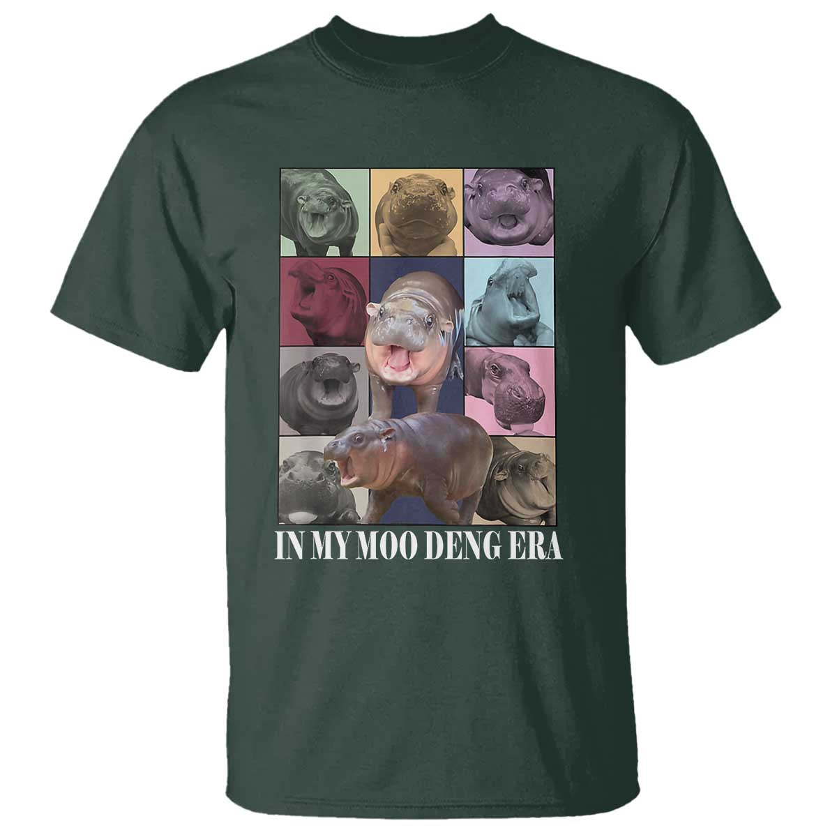 In My Moo Deng Era T Shirt Cute Pygmy Hippo - Wonder Print Shop