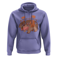Baby Hippo Moo Deng Hoodie Bouncy Pig in Thai Picture The Cute Pygmy Hippopotamus