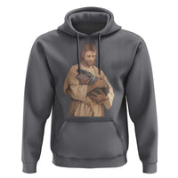 Jesus Loves Moo Deng Hoodie Bouncy Pig Cute Pygmy Hippo Meme