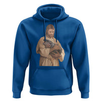 Jesus Loves Moo Deng Hoodie Bouncy Pig Cute Pygmy Hippo Meme