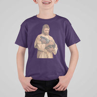 Jesus Loves Moo Deng T Shirt For Kid Bouncy Pig Cute Pygmy Hippo Meme - Wonder Print Shop