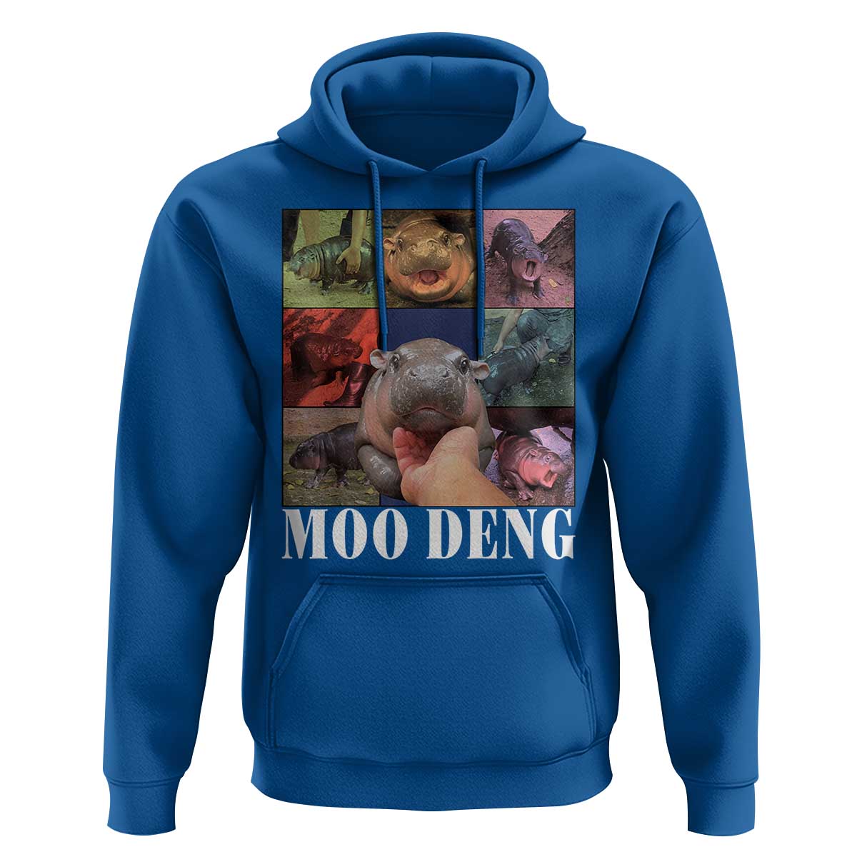 Baby Hippo Moo Deng Hoodie Pygmy Hippo Cute Zoo For Family