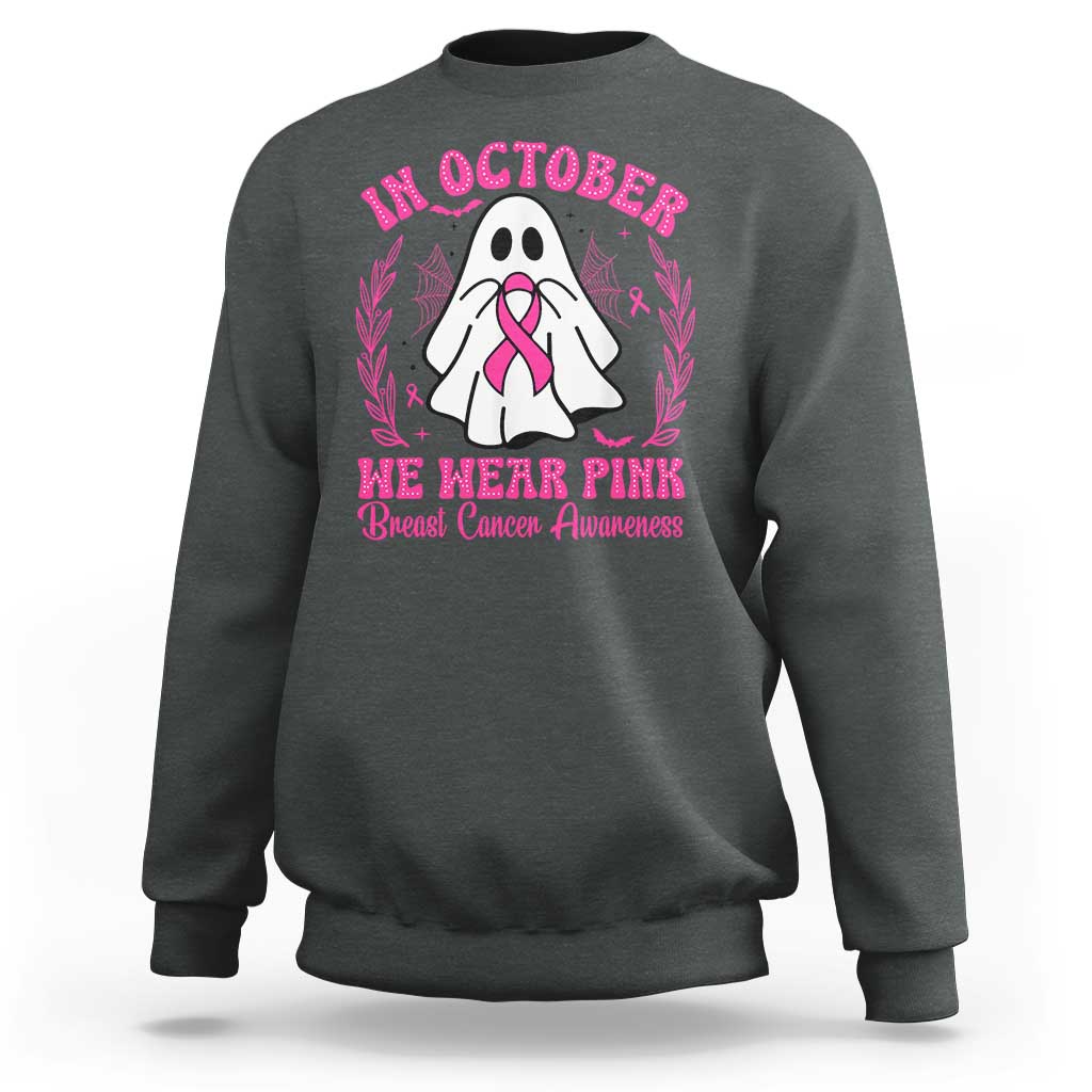 Breast Cancer Awareness Sweatshirt In October We Wear Pink - Wonder Print Shop