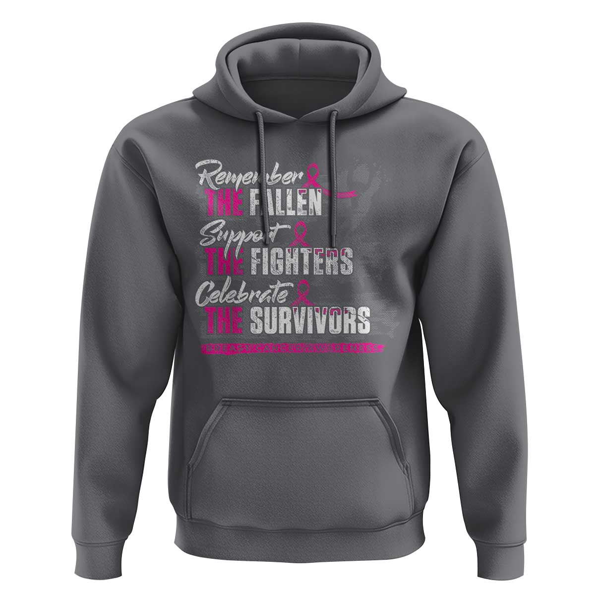 Breast Cancer Awareness Hoodie Remember The Fallen Support The Fighters