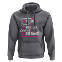 Breast Cancer Awareness Hoodie Remember The Fallen Support The Fighters