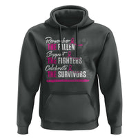 Breast Cancer Awareness Hoodie Remember The Fallen Support The Fighters