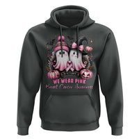 Breast Cancer Awareness Witch Hoodie In October We Wear Pink Ghost Witch