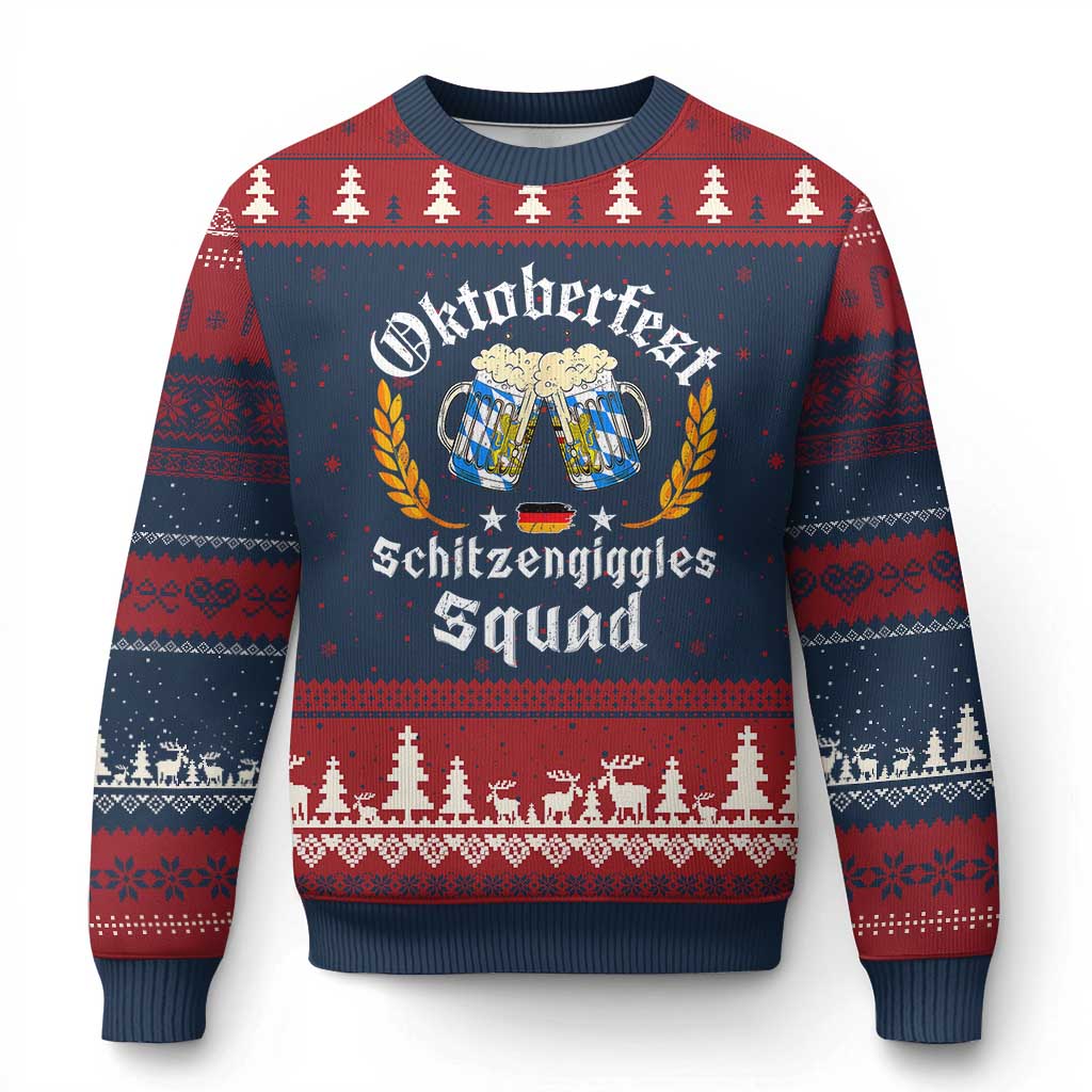 Oktoberfest Squad Ugly Christmas Sweater Bavarian Festival Munich Beer - Wonder Print Shop