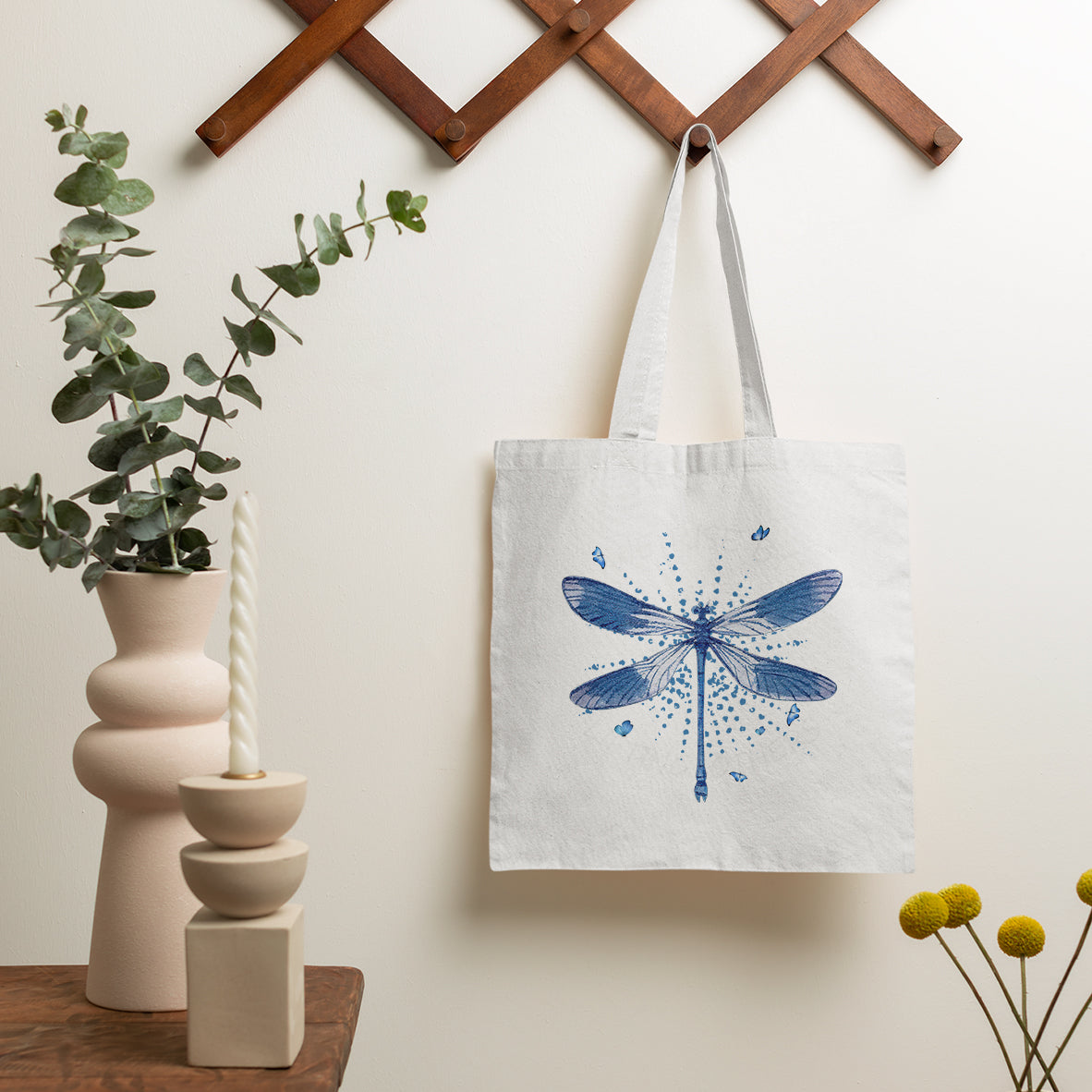 Dragonfly Lover We Rise By Lifting Others Inspirational Tote Bag, Dragonfly Tote Bag, Gift for Women, Dragonfly Lover Tote Bag - Wonder Print Shop