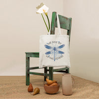 Dragonfly Lover We Rise By Lifting Others Inspirational Tote Bag, Dragonfly Tote Bag, Gift for Women, Dragonfly Lover Tote Bag - Wonder Print Shop