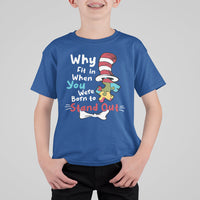 Autism Autistic Why Fit In When You Were Born to Stand Out Kid T-Shirt - Wonder Print Shop