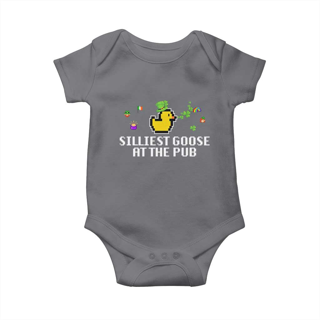 Funny St Patricks Day Baby Onesie Silliest Goose At The Pub Funny St. Patrick’s Day
