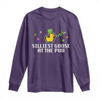 Funny St Patricks Day Long Sleeve Shirt Silliest Goose At The Pub Funny St. Patrick’s Day