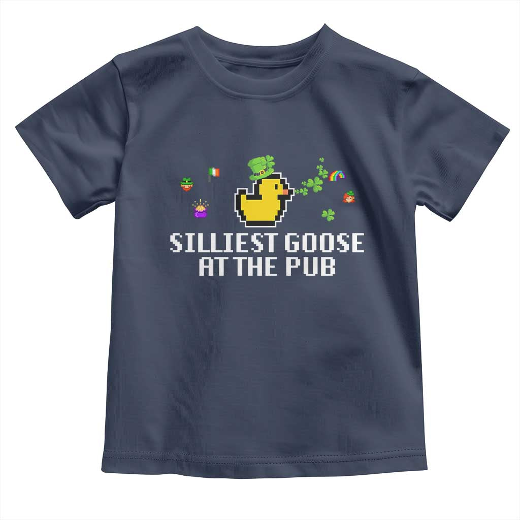 Funny St Patricks Day Toddler T Shirt Silliest Goose At The Pub Funny St. Patrick’s Day