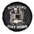 Reading Skeleton Spare Tire Cover Read Books Be Kind Stay Weird Funny Book Lover Skull