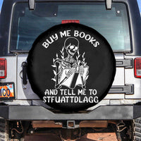 Reading Skeleton Spare Tire Cover Buy Me Books And Tell Me To STFUATTDLAGG Funny Smut Reader